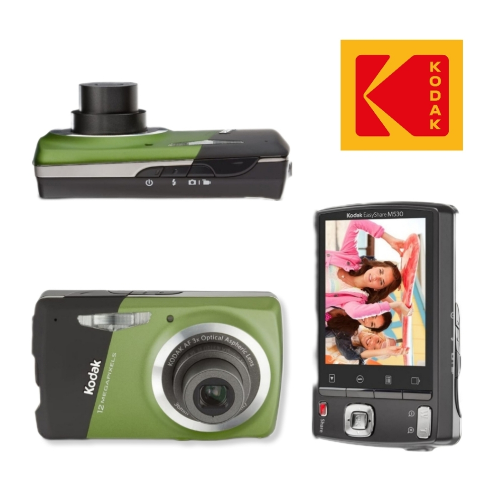 Kodak Easyshare M530 12MP Digital Camera 3x Wide Angle Optical Zoom 2.7inch LCD